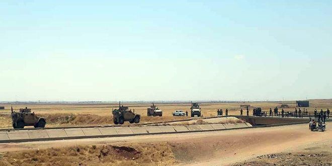 ممانعت ارتش سوریه از عبور کاروان نظامی آمریکا در الحسکه