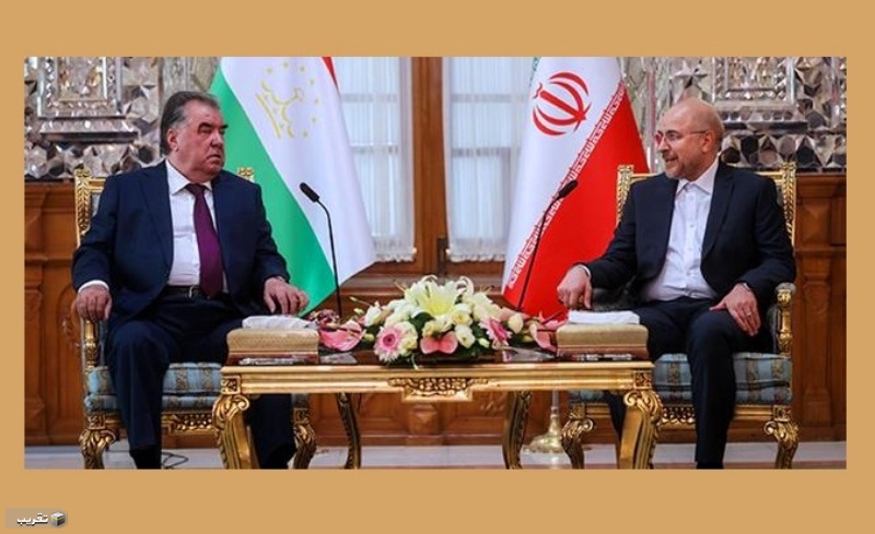 قاليباف ورحمان يؤكدان على تطوير العلاقات بين طهران ودوشنبة