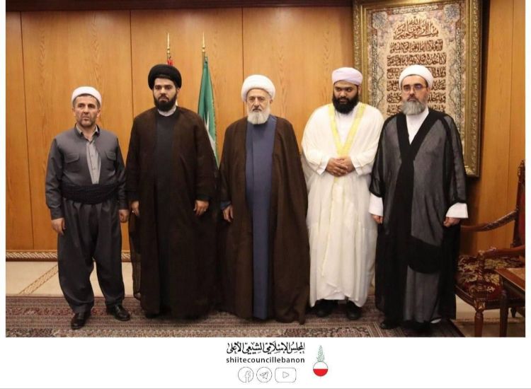 دیدار  هیأتی از علمای اهل سنت ایران با رئیس مجلس اعلای اسلامی شیعیان لبنان 