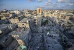 صیہونی حملوں کی وجہ سے رفح میں فلسطینیوں کے مکانات کی تباہی  