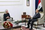 رایزنی پلاسخارت با رئیس جمهور عراق
