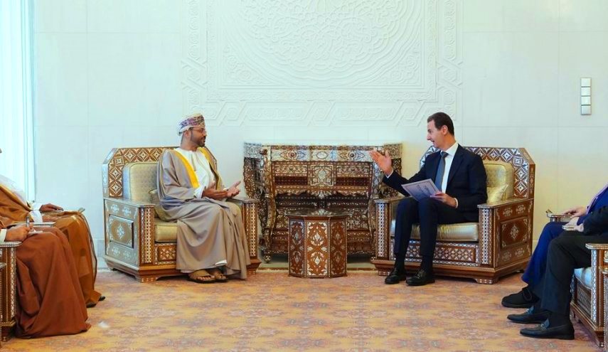 الاسد يتلقى رسالة من سلطان عمان تتعلق بالعلاقات الثنائية