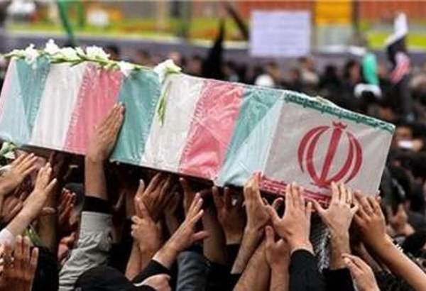 تشییع پیکرهای ۱۴ شهید گمنام در استان مازندران