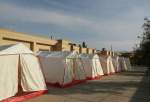 برپایی ۴۵ چادر برای اسکان زلزله زدگان روستاهای بشرویه/ تعطیلی مدارس بشرویه در پی وقوع زلزله ۵.۱ ریشتری