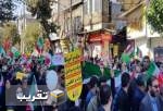 راهپیمایی مردم کرمانشاه در محکومیت توهین نشریه فرانسوی به رهبر انقلاب