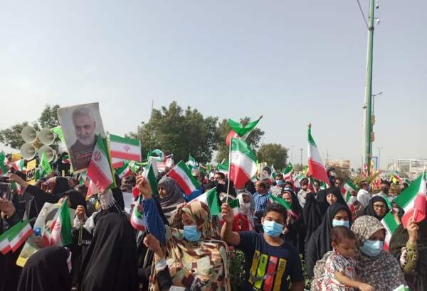حضور خروشان مردم هرمزگان در راهپیمایی یوم الله 22 بهمن