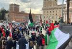 تظاهرات فعالان حامی فلسطین در رم علیه نتانیاهو