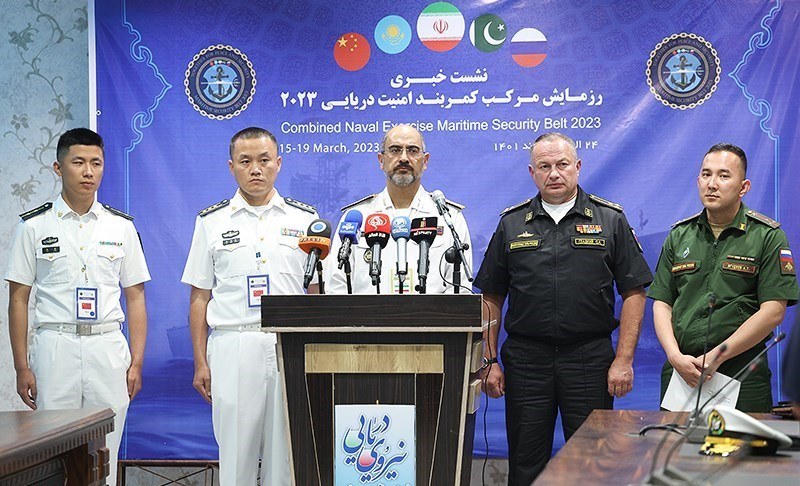 بالصور.. مناورات "حزام الأمن البحري 2023" المشتركة بين الصين وروسيا وإيران  