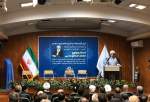 Hujjat-ul-Islam Hamid Shahriari, Secretary General of World Forum for Proximity of Islamic Schools of Thought speaking at ceremony to mark Teachers Day at University of Islamic Denominations in Tehran. (photo)