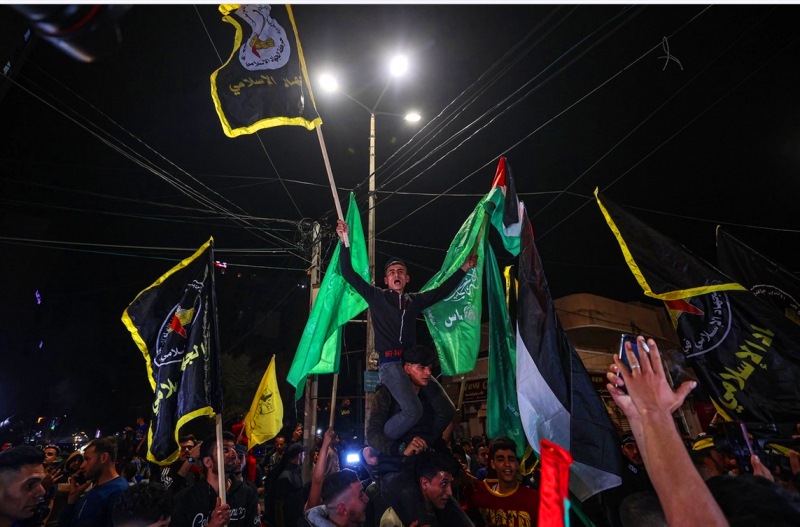 مسيرات حاشدة في قطاع غزة ابتهاجًا بانتصار المقاومة بمعركة (ثأر الأحرار)  