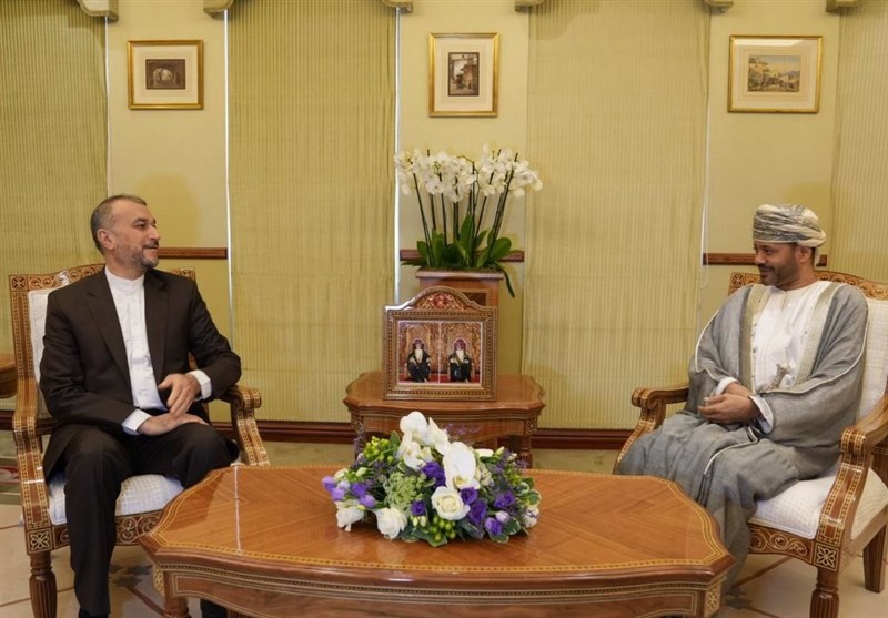 وزير الخارجية الإيراني يجري مشاورات مع وزير خارجية عمان