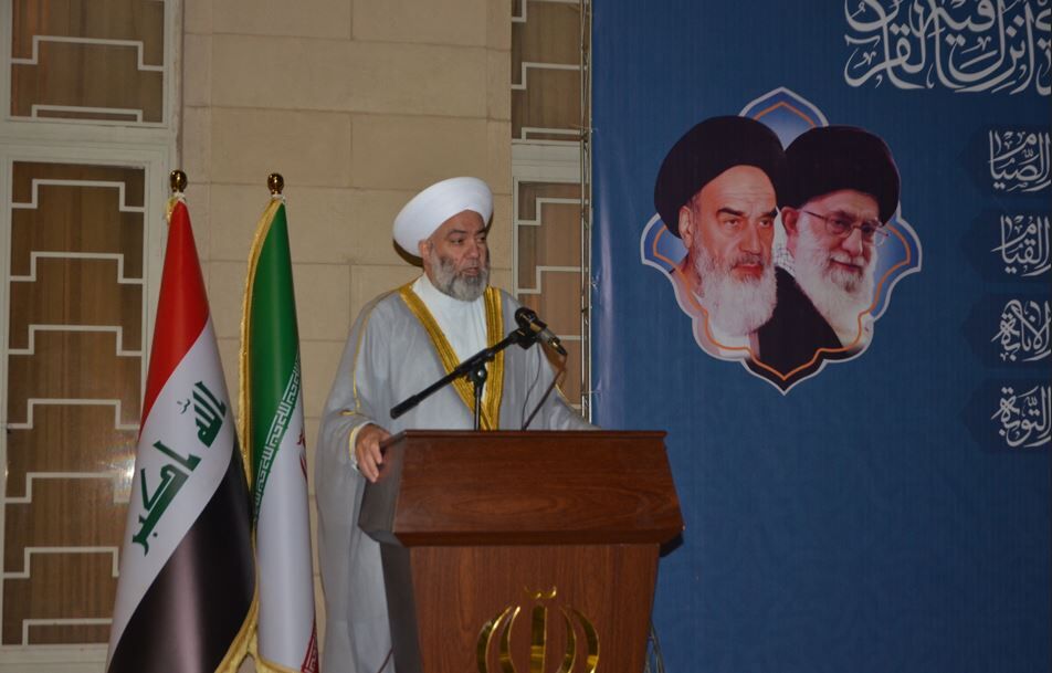 رئيس جماعة علماء اهل السنة في العراق يدين الهجوم الارهابي في مزار شاه جراغ (ع)