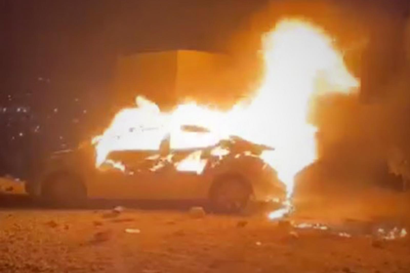 إطلاق نار تجاه قوات الاحتلال في طولكرم وحرق سيارة مستوطن برام الله
