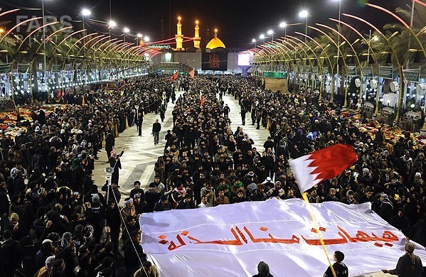 حضور زائران بحرینی در پیاده روی اربعین حسینی(ع)  