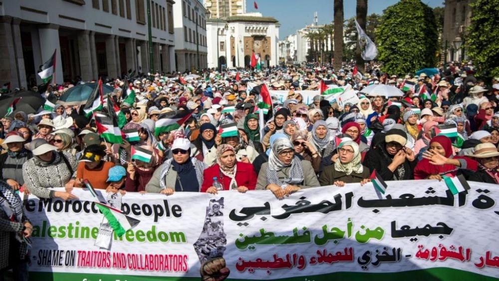 الجبهة المغربية تدين زيارة رئيس مجلس المستشارين المغربي لكيان الاحتلال