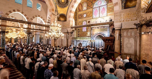اقامه نماز غایب برای قربانیان زلزله مراکش در مسجدالاقصی