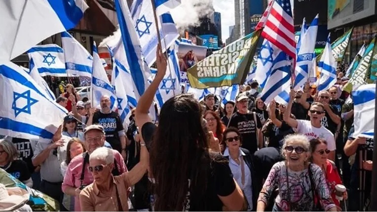 ادامه اعتراض‌ها به حضور نتانیاهو در نیویورک
