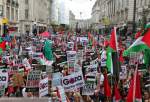 الآلاف شاركوا في المظاهرات الداعمة للفلسطينيين وسط لندن