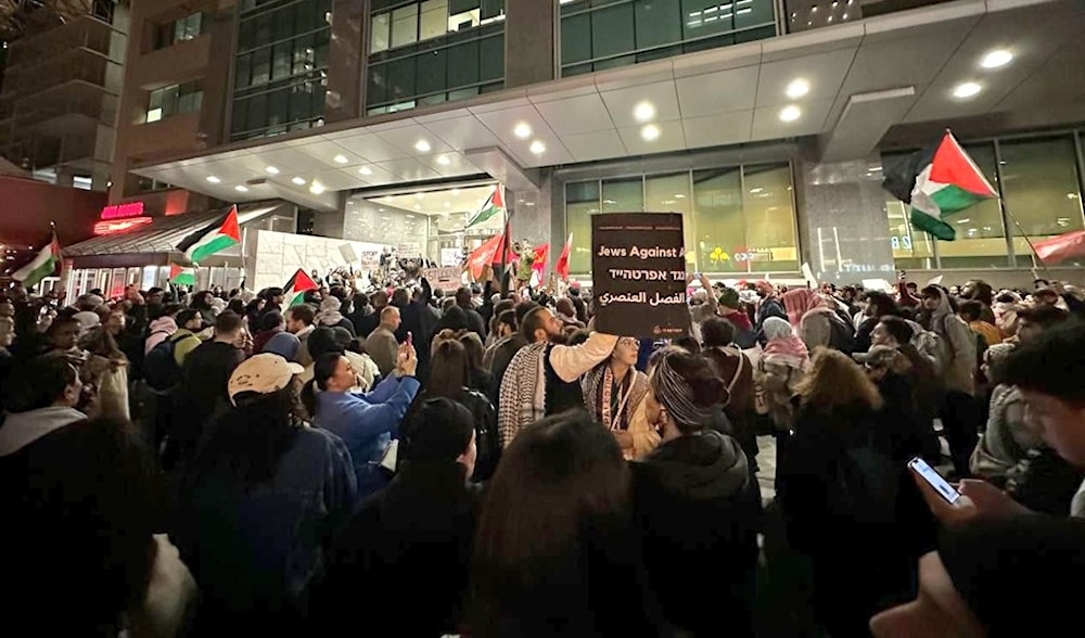 تظاهرات غاضبة في الولايات المتحدة وكندا ضد جريمة الاحتلال في مستشفى المعمداني