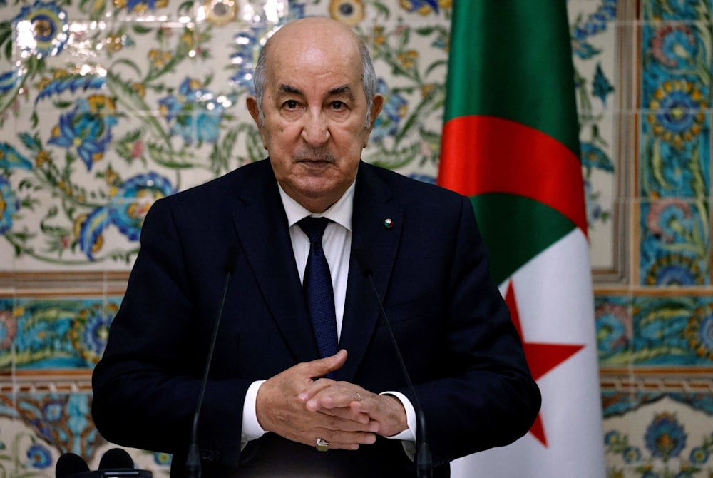 الرئيس الجزائري، عبد المجيد تبون، يؤكد حقّ الفلسطينيين ومقاومتهم بالدفاع عن أرضهم