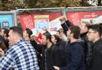 ادامه تظاهرات‌ها در اعتراض به سفر بلینکن به ترکیه در آنکارا