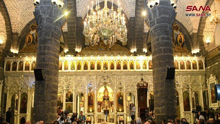 اقامه نماز غایب برای شهدای فلسطینی در کلیسای کاتولیک سوریه