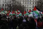 تظاهرات فرانسوی‌ها در حمایت از فلسطین