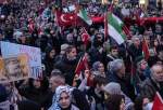 برگزاری تظاهرات ضد اسرائیلی در استانبول