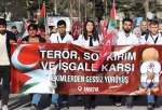 برگزاری تظاهرات کارکنان بخش بهداشت ترکیه در حمایت از فلسطین