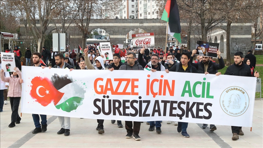 ادامه تظاهرات‌های مردم ترکیه در حمایت از غزه