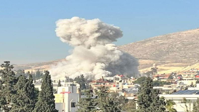 حمله رژیم صهیونیستی به منطقه المزه در دمشق