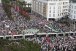 120 تظاهرات در 58 شهر مراکش برای پایان دادن به تهاجم به رفح