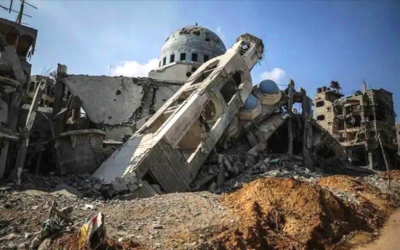 ادامه تخریب مساجد غزه در ادامه جنگ ویرانگر  