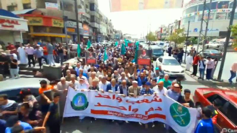 مسيرات في عَمّان ومدن اردنية أخرى تنديدًا باستمرار العدوان على قطاع غزة