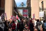 صہیونی حکومت کے مظالم کے خلاف نارتھ کیرولینا کے طلباء کا احتجاج