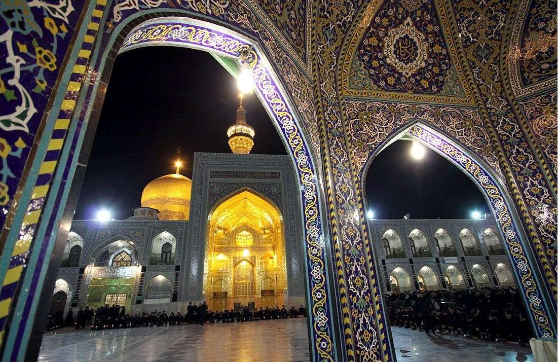 Mourning ceremony of Imam Hussein(AS),third Shia Imam, held in the holy shrine of Imam Reza(AS)in Mashhad