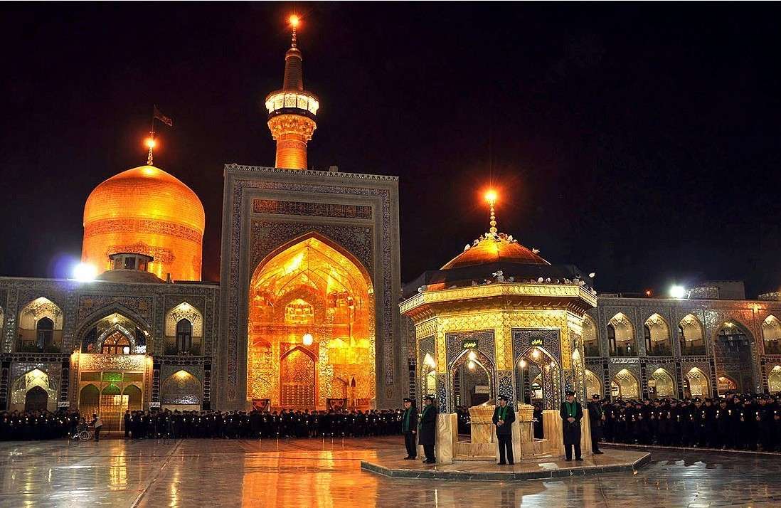 Mourning ceremony of Imam Hussein(AS),third Shia Imam, held in the holy shrine of Imam Reza(AS)in Mashhad