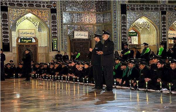 Mourning ceremony of Imam Hussein(AS),third Shia Imam, held in the holy shrine of Imam Reza(AS)in Mashhad