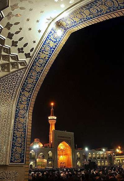 Mourning ceremony of Imam Hussein(AS),third Shia Imam, held in the holy shrine of Imam Reza(AS)in Mashhad