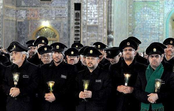 Mourning ceremony of Imam Hussein(AS),third Shia Imam, held in the holy shrine of Imam Reza(AS)in Mashhad