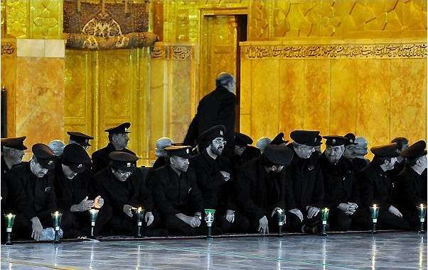 Mourning ceremony of Imam Hussein(AS),third Shia Imam, held in the holy shrine of Imam Reza(AS)in Mashhad