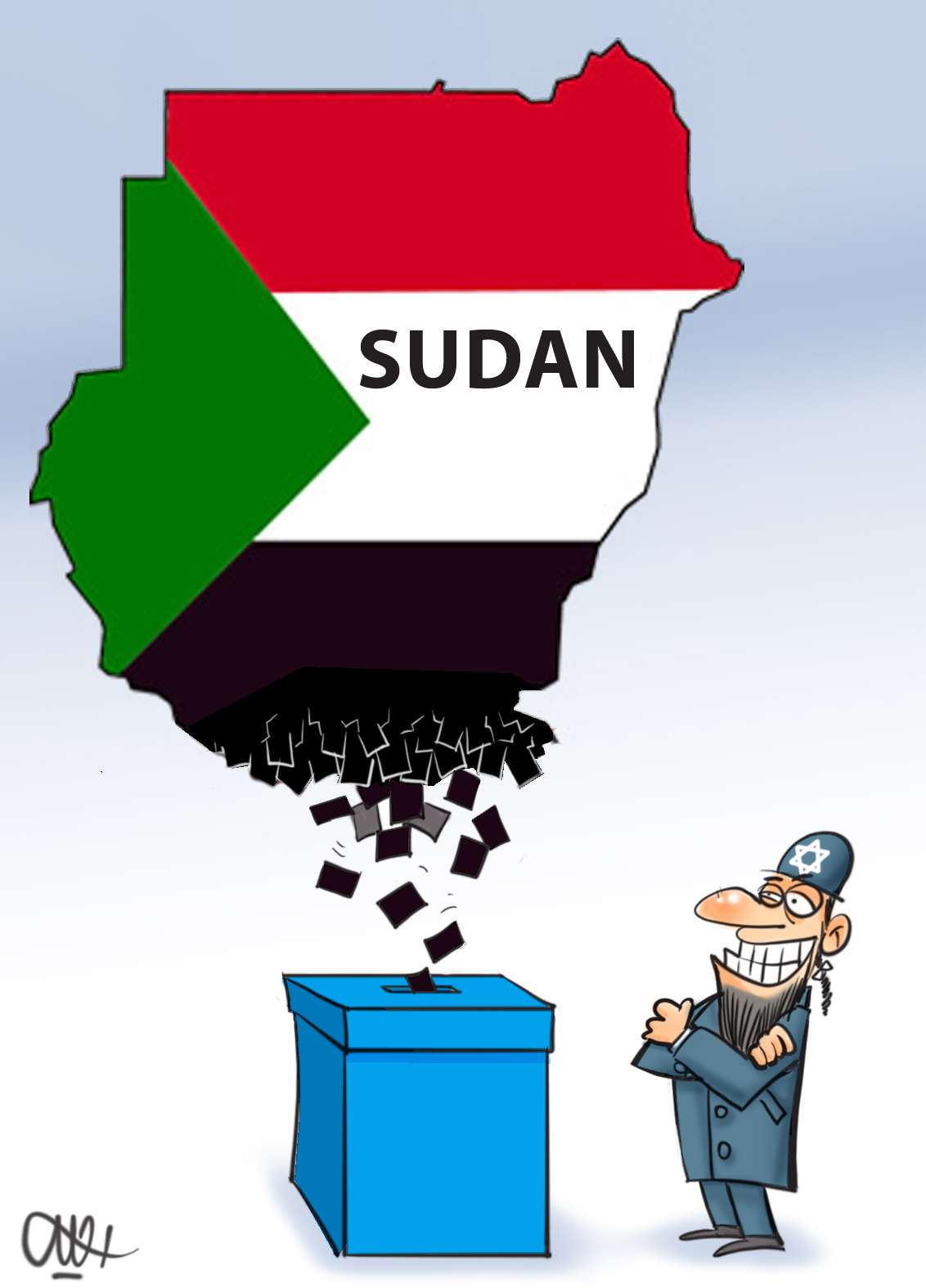 South Sudan referendum a plot to break off the Muslim nation (Cartoon)