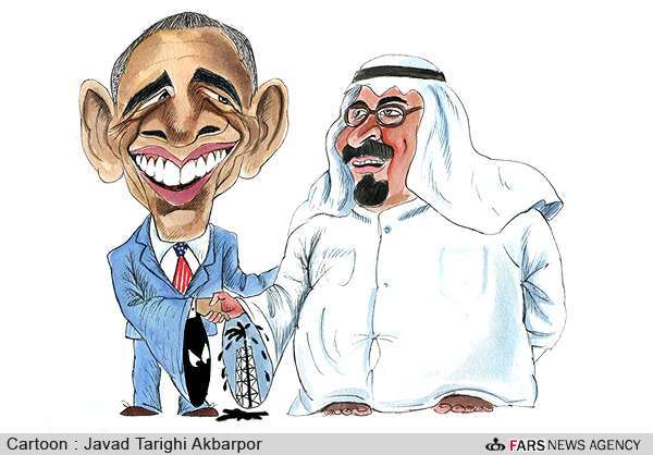 US coveting Saudi oil resource (cartoon)