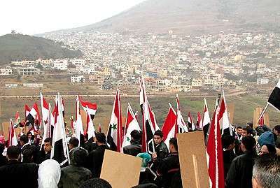 اهالی الجولان المحتل یوکدون التمسك بالنهج المقاوم لتحرير الأرض