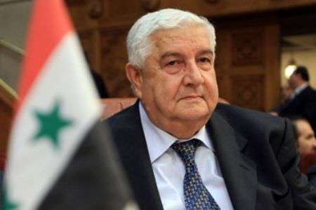 Syrian Foreign Minister Walid Muallem