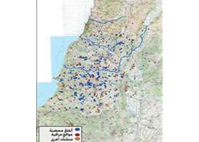 الخريطة التي سرّبها الجيش الإسرائيلي وتظهر ما يقول إنها مواقع لـ«حزب الله»