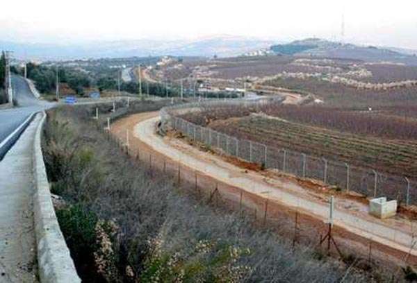 Un mur au long de la frontière libano-israélienne