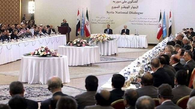 Iran hosted a two-day meeting between the representatives of the Syrian government and opposition groups in November 2012 (file photo).