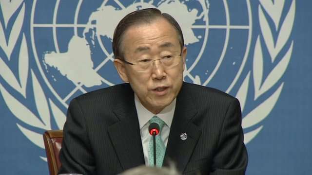 UN Secretary-General Ban Ki-moon (file photo)