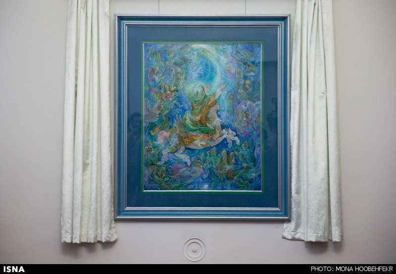 “Meraj”, (Ascension), the new miniature masterpiece by Iran’s master Mahmoud Farshchiyan unveiled.